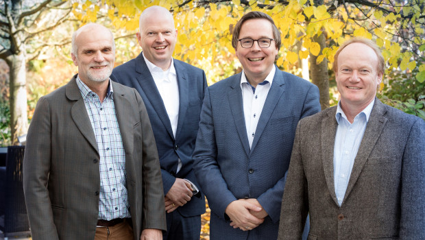 Der neue IVG-Vorstand (v. l.): Lothar Idelberger, Christoph Büscher, Oliver Trappmann und Richard Petri.