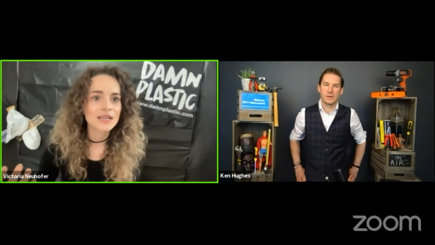 Victoria Neuhofer hat im Global DIY-Network im Gespräch mit Ken Hughes ihr Konzept für einen plastikfreien und Zero-Waste-Konsum erläutert.