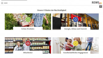 Die Rewe dokumentiert ihre Strategie in Sachen Nachhaltigkeit