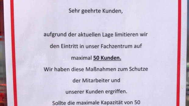 Die Baumärkte halten sich strikt an die Auflagen, die ihnen die Öffnung der Verkaufsstätten ermöglichen.