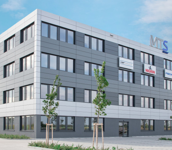 Außenansicht der neuen Firmenzentrale.  [Bild: MTS Group]