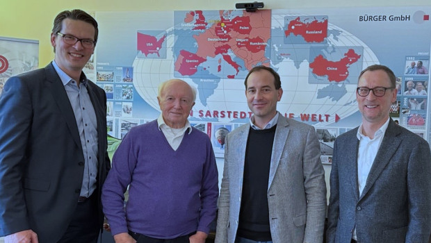 Die neue Beteiligung innerhalb der Hagebau steht (v. l.): Felix Mölders, Gerhard Bürger, Siegfried Schröder und Rainer Barth.