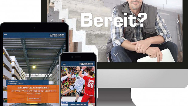 Die neue Unternehmenswebseite der Eurobaustoff will zeigen, wer die Kooperation ist und was sie kann. Die neue Unternehmenswebseite der Eurobaustoff will zeigen, wer die Kooperation ist und was sie kann.