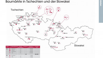 Baumärkte in Tschechien und der Slowakei