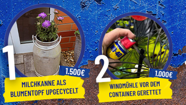 Den ersten Platz belegt ein Projekt, bei dem eine alte Milchkanne eine zweite Chance erhielt. 
