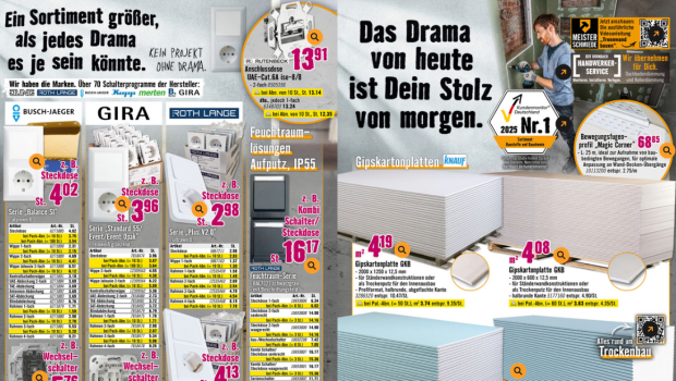 So sieht beispielsweise eine Innenseite des aktuellen Hornbach-Prospekts aus. So sieht beispielsweise eine Innenseite des aktuellen Hornbach-Prospekts aus.