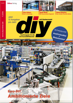 Die aktuelle Ausgabe des diy-Fachmagazins ist gerade erschienen.