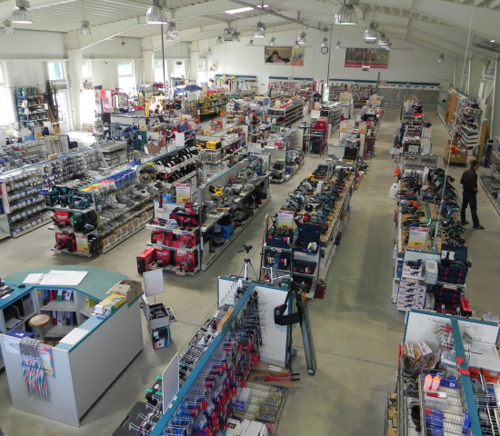 Blick in den Rinnhofer-Baumarkt in Rosenau.
Blick in den Rinnhofer-Baumarkt in Rosenau.