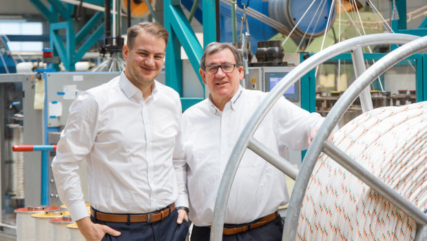 Andreas Halle hat seinen Sohn Tobias im Zuge einer Nachfolgeregelung in die Geschäftsführung von Seilflechter geholt.