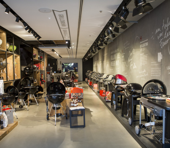 Der Weber Original Store in Berlin ist als eine 360-Grad-Erlebniswelt konzipiert.
