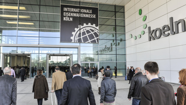 Besucher der diesjährigen Internationalen Eisenwarenmesse in Köln.