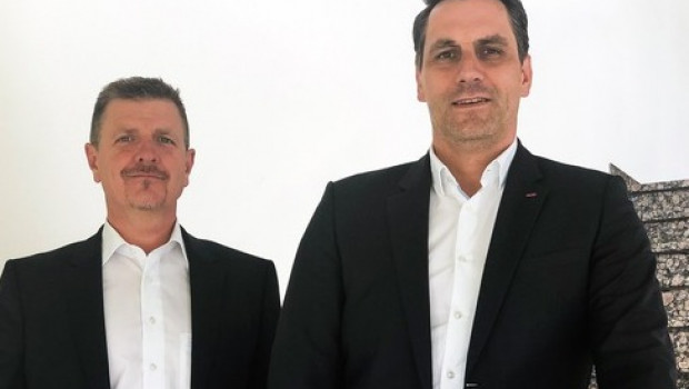 Der Vertrieb von Al-Ko Gardentech stellt sich neu auf (v. l):. Gernot Trippold wird neuer Export- und Thomas Hoffmann neuer Vertriebsleiter.