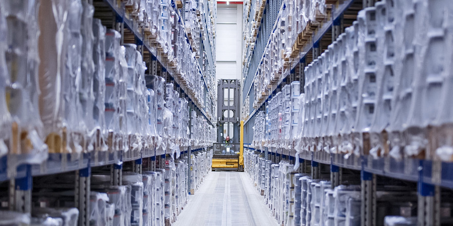 Das Logistikcenter von Ostendorf bietet mehr als 60.000 Palettenstellplätze. 
