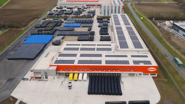 Das Graf-Werk in Neuried zieren über 3.000 Solarmodule.
