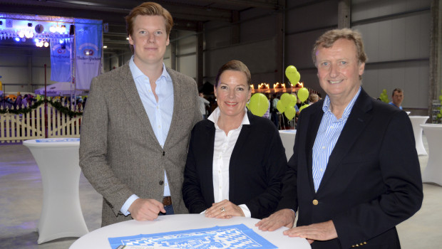 Alexander Alberts mit seinen Eltern Petra und Dietrich Alberts.