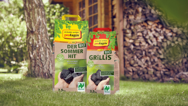 proFagus, Bio Buchen Grill-Holzkohleprodukte 