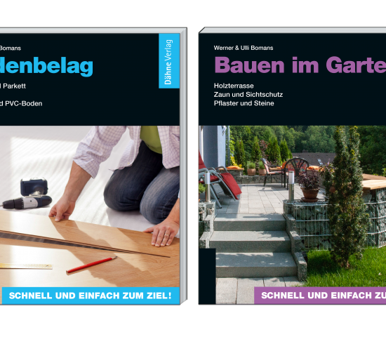Neu im Dähne Verlag: "Bodenbelag" und "Bauen im Garten"