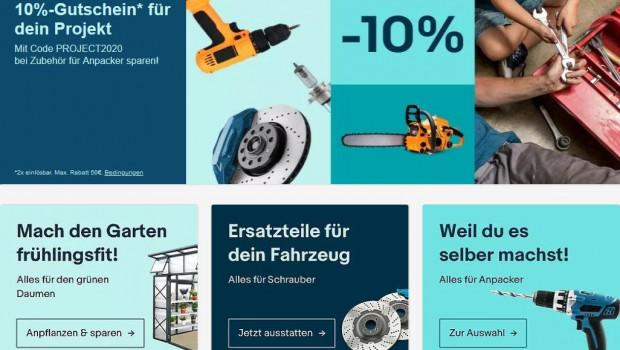 Eine Online-Umfrage von Ebay beweist, dass Deutsche tatsächlich Heimwerker sind. Umfrage-begleitend hat Ebay eine Rabattaktion gestartet. Eine Online-Umfrage von Ebay beweist, dass Deutsche tatsächlich Heimwerker sind. Umfrage-begleitend hat Ebay eine Rabattaktion gestartet.