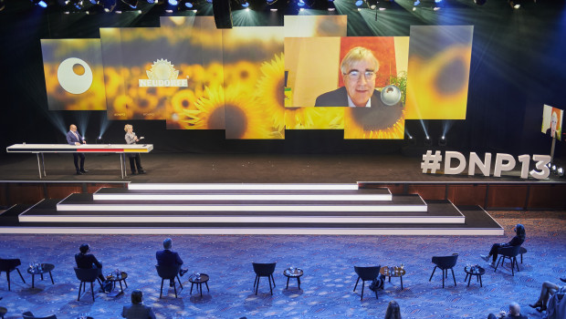 Die Live-Veranstaltung zur Verleihung des Deutschen Nachhaltigkeitspreises fand nach Coron-Regeln statt und wurde übertragen.