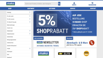 Mako startet Online-Shop