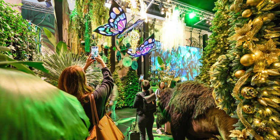 Sehr grün ging es auf der Sonderausstellung Decoration Unlimited unter dem neuen Motto „Mystic Vibes“ zu.