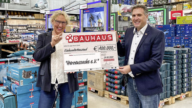 Bauhaus spendet 100.000 Euro an Verein Herzenssache