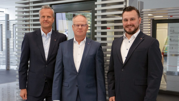 Marcus Sander (v.l.), Volker Fitschen und dessen Nachfolger Sebastian Wagner blicken gespannt ins kommende Jahr. 