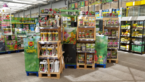 Mit Holz am POS: Compo hat auch für sein Urban-Gardening-Display beim Deutschen Verpackungspreis gewonnen.