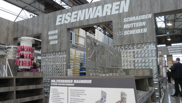 Für den Sortimentsbereich Eisenwaren hat Toom ein neues Verkaufsmodul gezeigt.