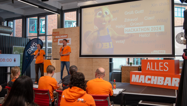 Der Hackathon fand am Kölner Zentralstandort von Obi statt.