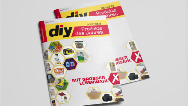 Die Sonderbeilage diy Produkte des Jahres 2022/2023 ist jetzt mit dem Dezember-Heft des diy-Fachmagazins erschienen.