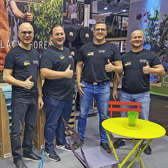 Das IPM Messeteam: Ulrich Wagner, Markus Mack, Christian Wäldin und Peter Gralla (v. l.).