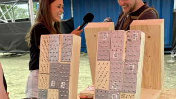 Fischer mit Stand auf dem Macher-Festival