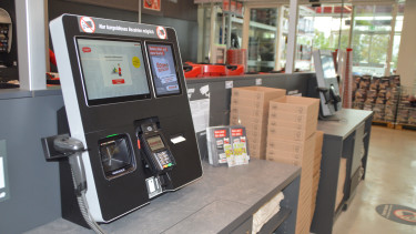 Self-Checkout in noch nicht der Hälfte der großen Baumärkte