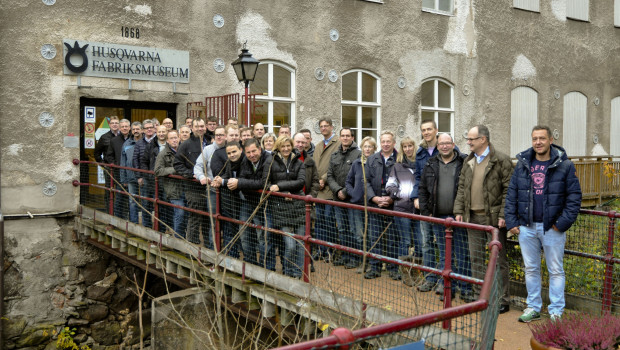 Die EDE-Motoristen besuchten auf ihrer Schweden-Reise u. a. auch Husqvarna.