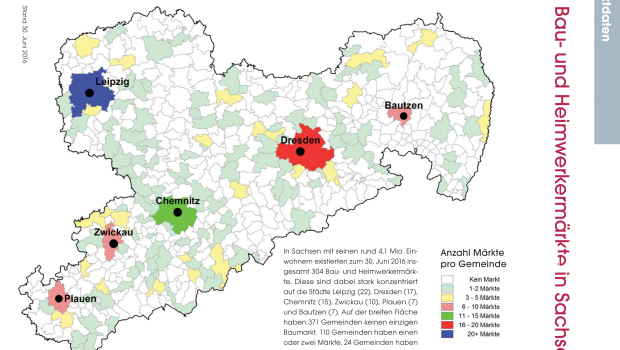 Bau- und Heimwerkermärkte in Sachsen. 