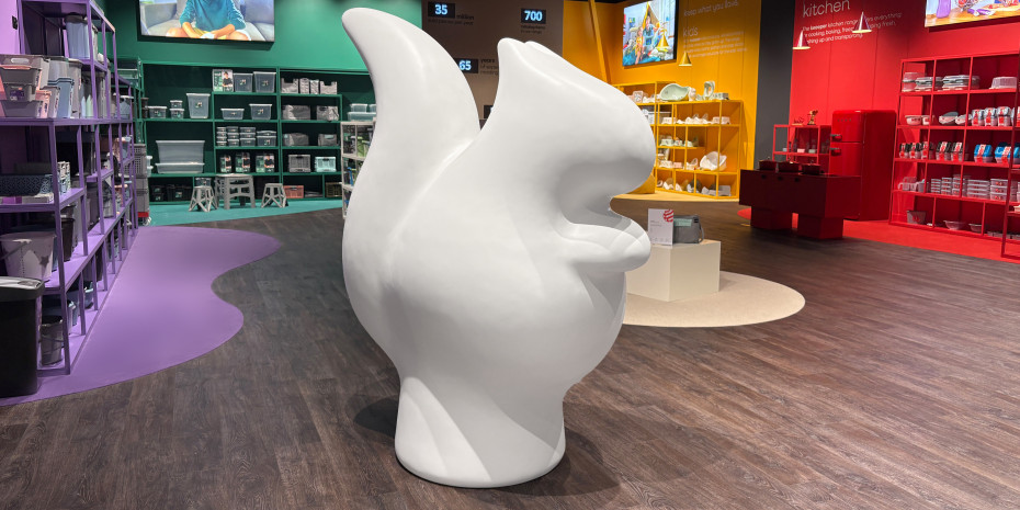 Das Raumdesign orientiert sich an den vier Produktkategorien. Das Raumdesign orientiert sich an den vier Produktkategorien.