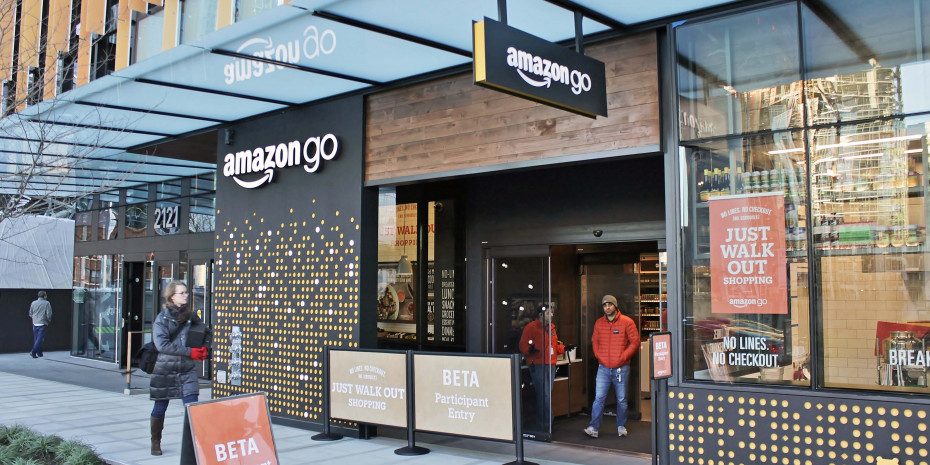 Amazon, stationäre Abholung-Geschäfte
