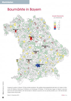Bau- und Heimwerkermärkte in Bayern.