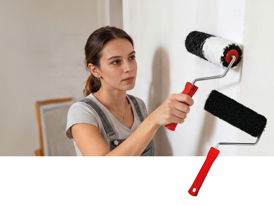 Die neue Mako-Spachtelauftragswalze erlaubt einen besonders gleichmäßigen Auftrag.&nbsp;