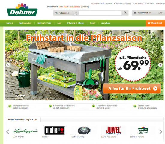 Dehner Online-Shop