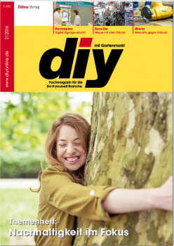 Die aktuelle Ausgabe des Fachmagazins diy ist jetzt erschienen.