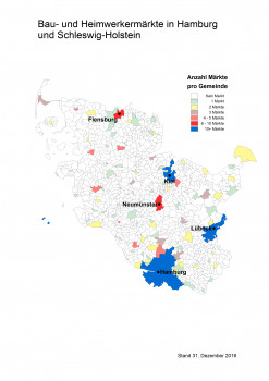 Bau- und Heimwerkermärkte in Hamburg und Schleswig-Holstein.