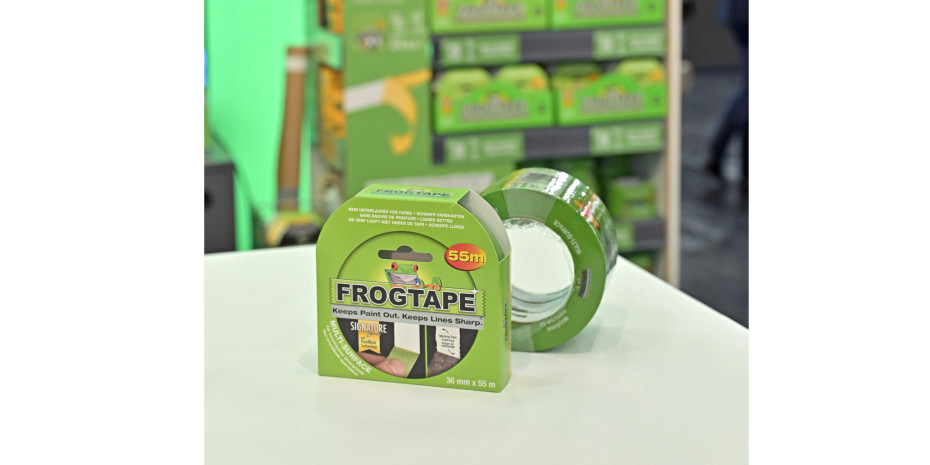 Mit einer verlängerten Lauflänge von 55 Metern statt bisher 41,1 Metern bietet Frogtape mehr Produkt pro Rolle.&nbsp;