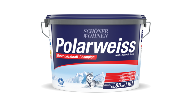 Schöner Wohnen Polarweiss punktete insbesondere mit seinen Verarbeitungseigenschaften. Schöner Wohnen Polarweiss punktete insbesondere mit seinen Verarbeitungseigenschaften.