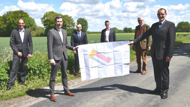 Die Pläne für das neue Logistikzentrum wurden kürzlich in Nottuln vorgestellt.