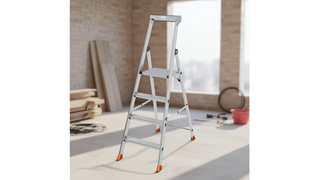 Krause, Aluminium-Stufen-Stehleiter