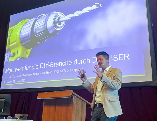 Jens Wollmann berichtet von neuen Projekten bei Dachser. Jens Wollmann berichtet von neuen Projekten bei Dachser.