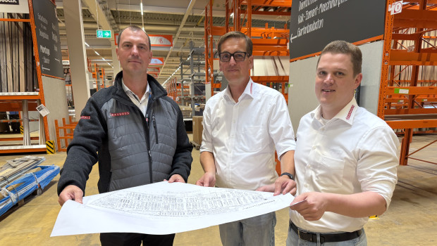 Verantwortlich für die neue Niederlassung sind (v.l.) Marius Jedrus (regionaler Geschäftsführer), Markus van Osenbrüggen (Geschäftsleiter) und Julian Land (stellvertretender Geschäftsleiter). Verantwortlich für die neue Niederlassung sind (v.l.) Marius Jedrus (regionaler Geschäftsführer), Markus van Osenbrüggen (Geschäftsleiter) und Julian Land (stellvertretender Geschäftsleiter).