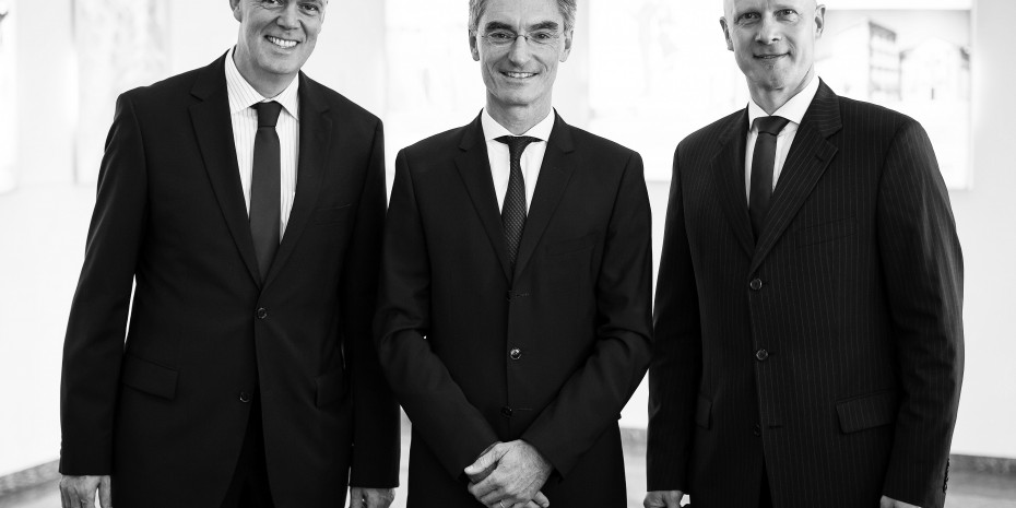 Andreas Müller, Michael Wiessner und Christopher Brennecke (v. l.) stellen die neue Gebietsstruktur vor.